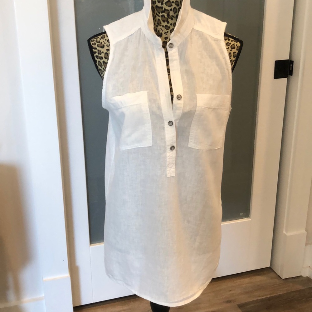 🔥 Sale 😎 Free with two bundle Sonoma white sleeveless Linen